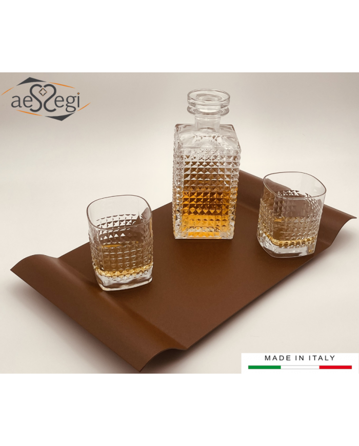 Vassoio artigianale in metallo elegante - AESSEGI