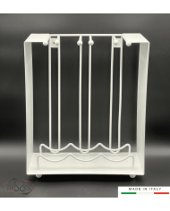 Cantinetta Portabottiglie e Bicchieri in Metallo Artigianale | AESSEGI