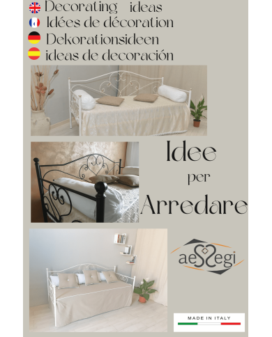 Divano Letto Sogno in Ferro Battuto | Artigianato Italiano AESSEGI Divano Letto Sogno in Ferro Battuto | Artigianato Italiano AESSEGI