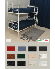 Letto a castello in ferro battuto modello Marianne - AESSEGI Letto a castello in ferro battuto modello Marianne - AESSEGI