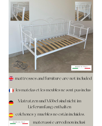 Divano Letto in Ferro Battuto Nodo | Artigianato Italiano AESSEGI Divano Letto in Ferro Battuto Nodo | Artigianato Italiano AESSEGI