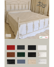 Letto matrimoniale in ferro battuto modello Fiocco - AESSEGI Letto matrimoniale in ferro battuto modello Fiocco - AESSEGI