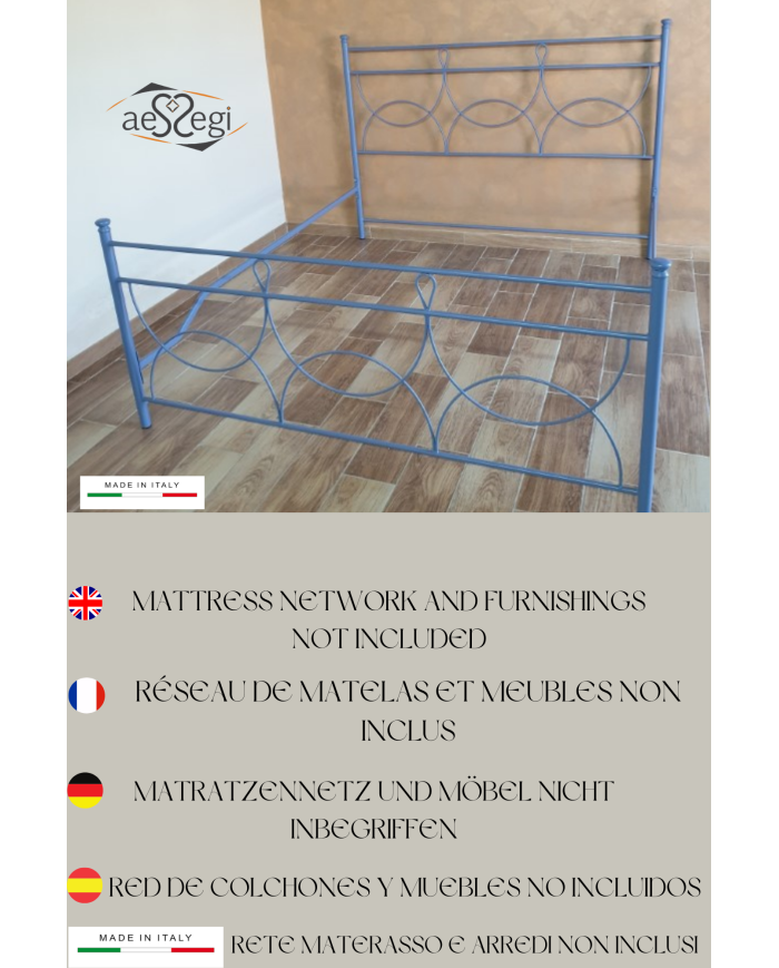 Letto Matrimoniale Ferro Battuto Marianne | AESSEGI Letto Matrimoniale Ferro Battuto Marianne | AESSEGI