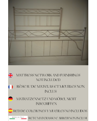 Letto Matrimoniale Ferro Battuto Rosa Anna | AESSEGI Letto Matrimoniale Ferro Battuto Rosa Anna | AESSEGI