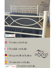 Letto Matrimoniale Ferro Battuto Rosa Anna | AESSEGI Letto Matrimoniale Ferro Battuto Rosa Anna | AESSEGI