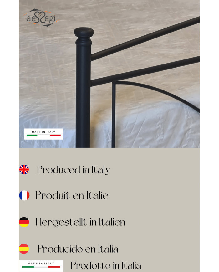 Letto Matrimoniale Ferro Battuto Tiffany | AESSEGI Letto Matrimoniale Ferro Battuto Tiffany | AESSEGI
