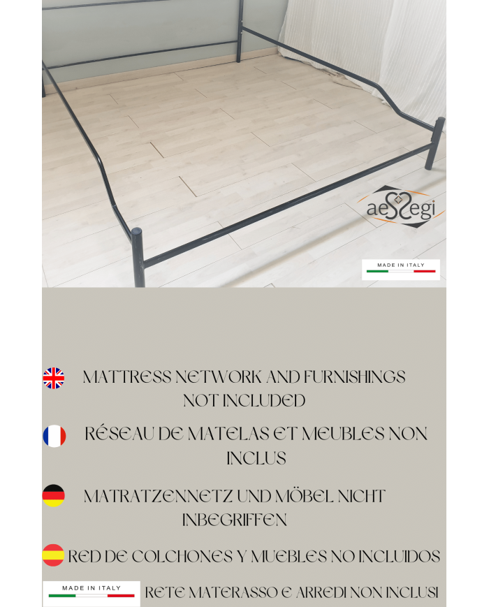 Letto Matrimoniale Ferro Battuto Cuore con Giroletto | AESSEGI Letto Matrimoniale Ferro Battuto Cuore con Giroletto | AESSEGI