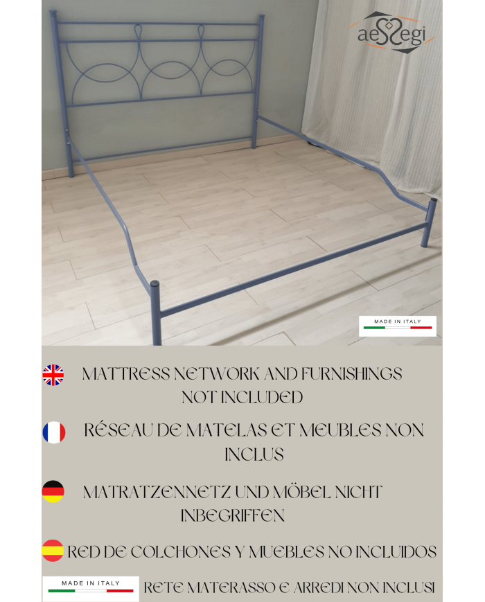 Letto Matrimoniale Ferro Battuto Marianne con Giroletto | AESSEGI Letto Matrimoniale Ferro Battuto Marianne con Giroletto | AESSEGI