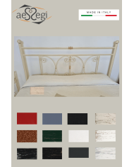 Letto Matrimoniale Ferro Battuto Mimosa con Giroletto | AESSEGI Letto Matrimoniale Ferro Battuto Mimosa con Giroletto | AESSEGI