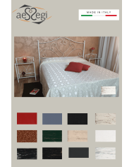 Letto matrimoniale in ferro battuto modello Sogno con giroletto - AESSEGI Letto matrimoniale in ferro battuto modello Sogno con giroletto - AESSEGI