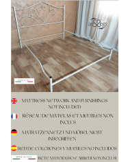 Letto Matrimoniale Ferro Battuto Sogno con Giroletto | AESSEGI Letto Matrimoniale Ferro Battuto Sogno con Giroletto | AESSEGI