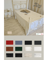 Letto alla francese in ferro battuto Mimosa - AESSEGI Letto alla francese in ferro battuto Mimosa - AESSEGI