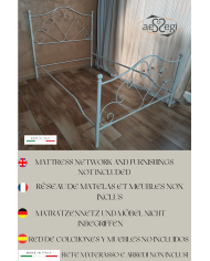 Letto alla Francese in Ferro Battuto Sogno | AESSEGI Letto alla Francese in Ferro Battuto Sogno | AESSEGI