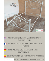Letto alla Francese in Ferro Battuto Cuore | AESSEGI Letto alla Francese in Ferro Battuto Cuore | AESSEGI