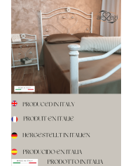Letto alla Francese in Ferro Battuto Cuore | AESSEGI Letto alla Francese in Ferro Battuto Cuore | AESSEGI
