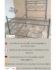 Letto francese in ferro battuto Marianne Letto francese in ferro battuto Marianne