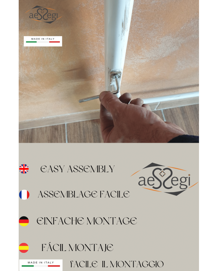 Letto alla Francese Denise - Testata con Giroletto | AESSEGI Letto alla Francese Denise - Testata con Giroletto | AESSEGI