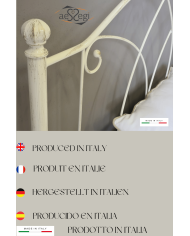 Letto alla Francese Denise - Testata con Giroletto | AESSEGI Letto alla Francese Denise - Testata con Giroletto | AESSEGI
