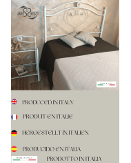 Letto alla Francese Cuore - Testata con Giroletto | AESSEGI Letto alla Francese Cuore - Testata con Giroletto | AESSEGI