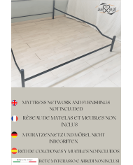 Letto alla Francese Marta - Testata con Giroletto | AESSEGI Letto alla Francese Marta - Testata con Giroletto | AESSEGI