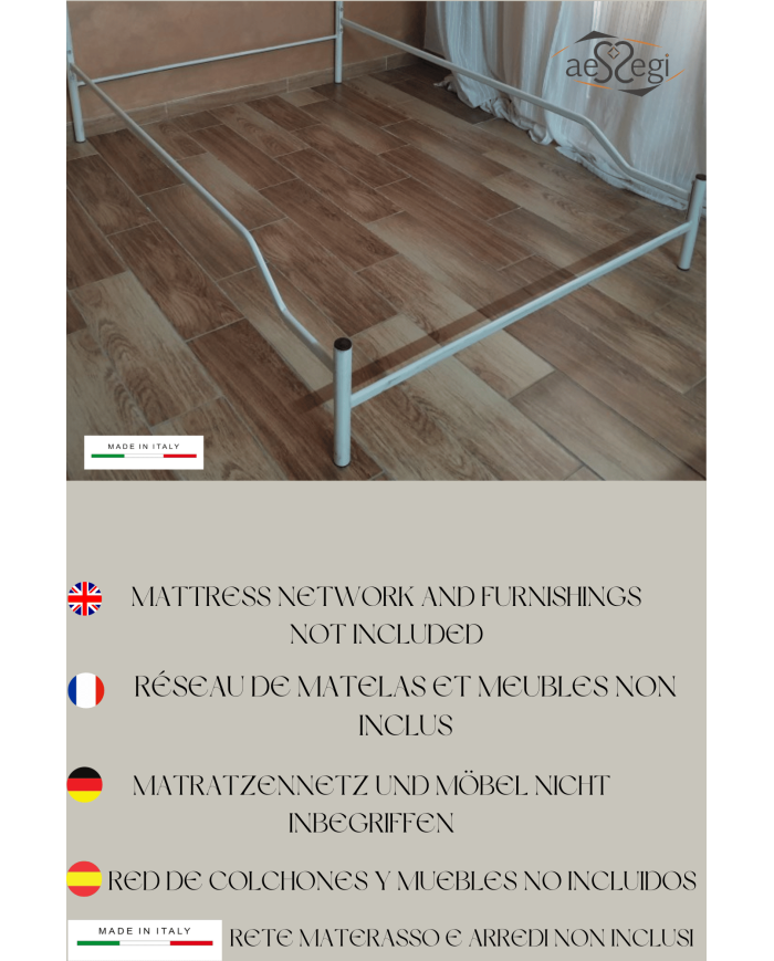 Letto alla Francese Sogno - Testata con Giroletto | AESSEGI Letto alla Francese Sogno - Testata con Giroletto | AESSEGI