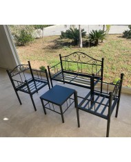Set salottino da giardino Valentina in ferro battuto - AESSEGI Set salottino da giardino Valentina in ferro battuto - AESSEGI