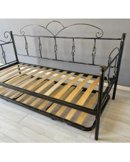 Divano Letto Nodo in Ferro Battuto con Rete Estraibile | AESSEGI Divano Letto Nodo in Ferro Battuto con Rete Estraibile | AESSEGI