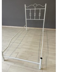 Testata Letto Singolo Ferro Battuto Fiocco con Giroletto | AESSEGI Testata Letto Singolo Ferro Battuto Fiocco con Giroletto | AESSEGI