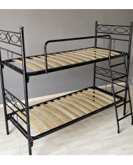 Letto a Castello in Ferro Battuto Rosa Anna | AESSEGI Letto a Castello in Ferro Battuto Rosa Anna | AESSEGI