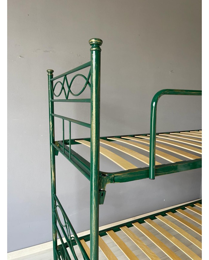 Letto a Castello in Ferro Battuto Rosa Anna | AESSEGI Letto a Castello in Ferro Battuto Rosa Anna | AESSEGI
