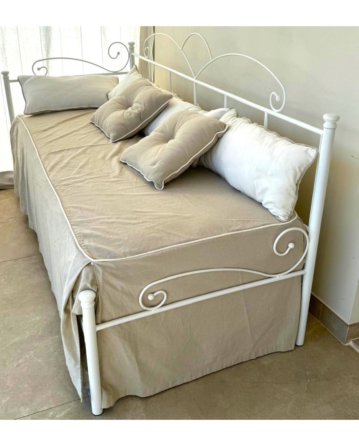 Dormeuse Nodo in ferro battuto eleganza artigianale italiana AESSEGI