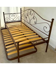 Dormeuse in Ferro Battuto Sogno con Rete Estraibile | AESSEGI Dormeuse in Ferro Battuto Sogno con Rete Estraibile | AESSEGI