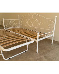 Dormeuse in Ferro Battuto Sogno con Rete Estraibile | AESSEGI Dormeuse in Ferro Battuto Sogno con Rete Estraibile | AESSEGI