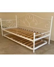 Dormeuse in Ferro Battuto Sogno con Rete Estraibile | AESSEGI Dormeuse in Ferro Battuto Sogno con Rete Estraibile | AESSEGI