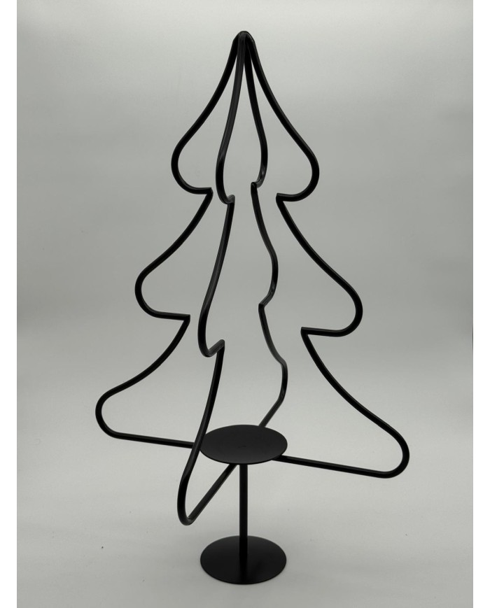 Albero di Natale in ferro battuto portacandele| AESSEGI