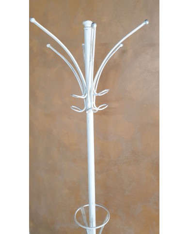 Appendiabiti da Terra in Ferro Battuto con Poggia Ombrelli | AESSEGI