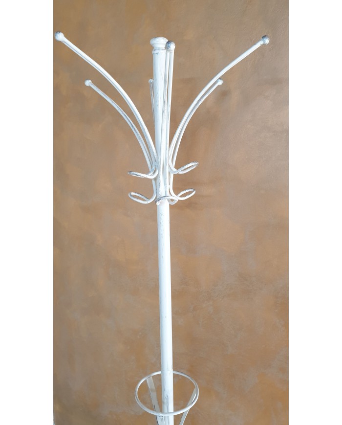 Appendiabiti da Terra in Ferro Battuto con Poggia Ombrelli | AESSEGI Appendiabiti da Terra in Ferro Battuto con Poggia Ombrelli | AESSEGI