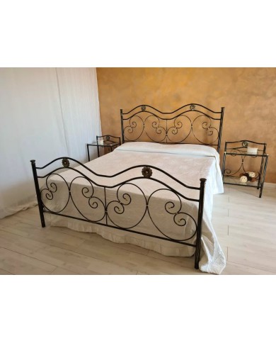 Letto Matrimoniale Ferro Battuto Laura | AESSEGI Letto Matrimoniale Ferro Battuto Laura | AESSEGI