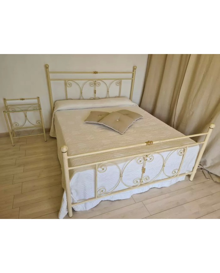 Letto Matrimoniale Ferro Battuto Mimosa | AESSEGI Letto Matrimoniale Ferro Battuto Mimosa | AESSEGI