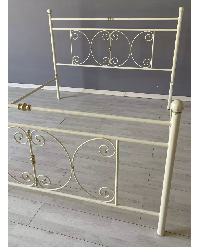 Letto Matrimoniale Ferro Battuto Mimosa | AESSEGI Letto Matrimoniale Ferro Battuto Mimosa | AESSEGI