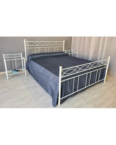 Letto Matrimoniale Ferro Battuto Rosa Anna | AESSEGI Letto Matrimoniale Ferro Battuto Rosa Anna | AESSEGI