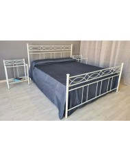 Letto Matrimoniale Ferro Battuto Rosa Anna | AESSEGI