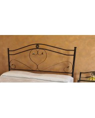 Letto Matrimoniale Ferro Battuto Cuore con Giroletto | AESSEGI