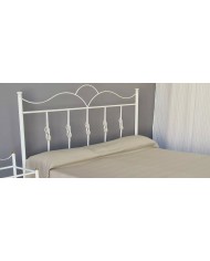 Letto Matrimoniale in Ferro Battuto Fiocco con Giroletto (senza pediera)