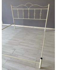 Letto Matrimoniale in Ferro Battuto Fiocco con Giroletto (senza pediera)