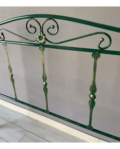 Letto Matrimoniale Ferro Battuto Damasco con Giroletto | AESSEGI Letto Matrimoniale Ferro Battuto Damasco con Giroletto | AESSEGI