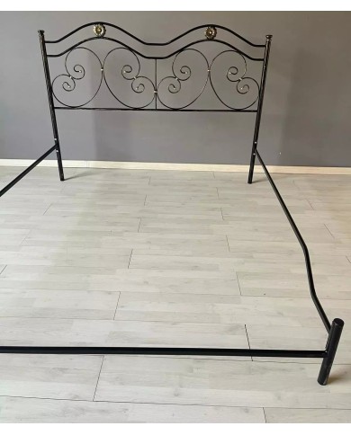 Letto Matrimoniale Ferro Battuto Laura con Giroletto | AESSEGI Letto Matrimoniale Ferro Battuto Laura con Giroletto | AESSEGI