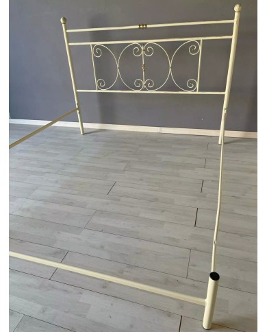 Letto Matrimoniale Ferro Battuto Mimosa con Giroletto | AESSEGI Letto Matrimoniale Ferro Battuto Mimosa con Giroletto | AESSEGI
