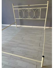 Letto Matrimoniale Ferro Battuto Mimosa con Giroletto | AESSEGI