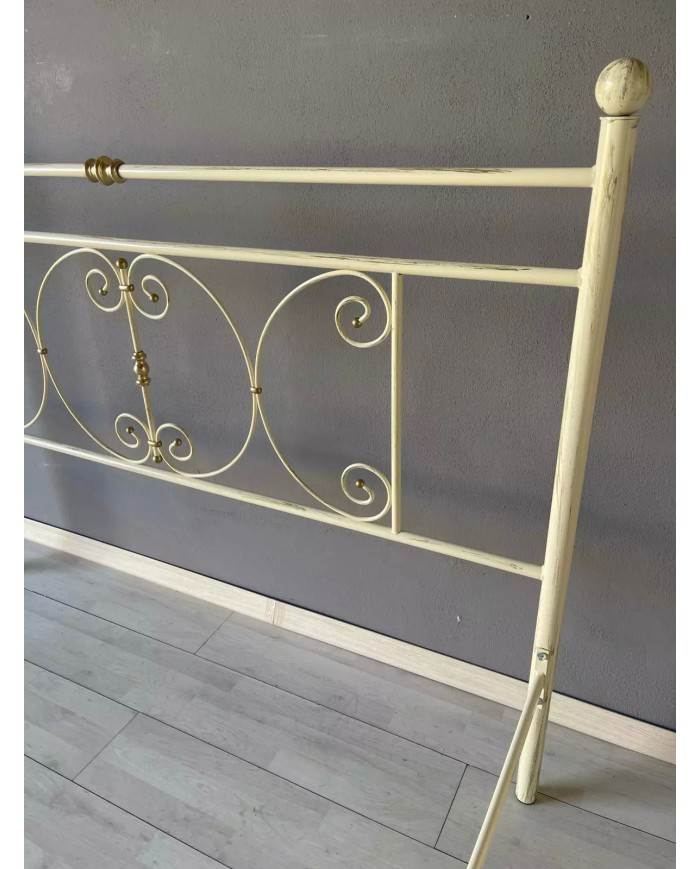 Letto Matrimoniale Ferro Battuto Mimosa con Giroletto | AESSEGI